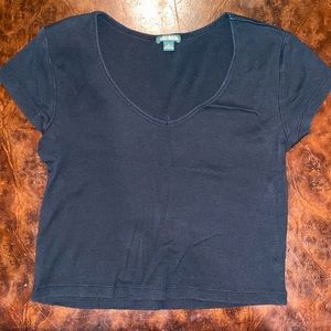 WILD FABLE Black Crop Top